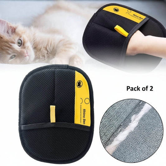 Two black massage slippers with yellow labels, a cat, and close-up of material texture on a light background.